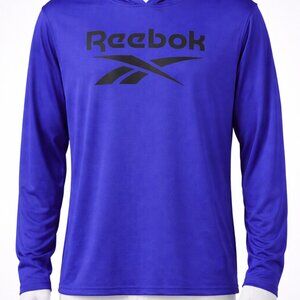 Reebok Mens Blue Athletic Hoodie size Large